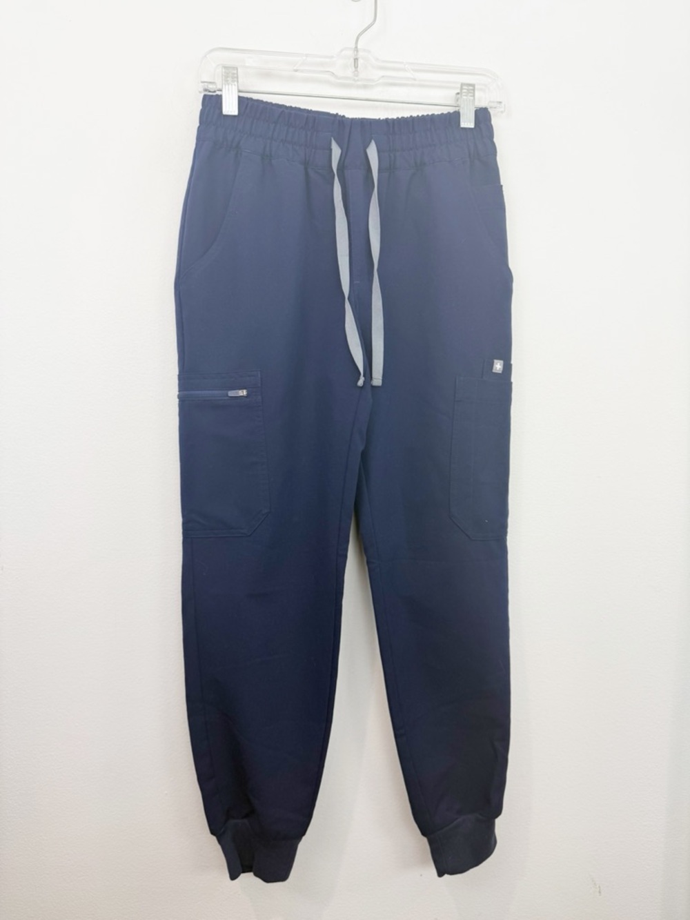 FIGS Womens High Waisted Uman Relaxed Jogger Scrub Pants Dark Blue Size XS